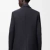 Jacke aus Wolle Dunkelblau