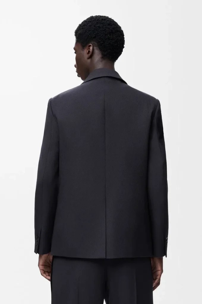 Jacke aus Wolle Dunkelblau