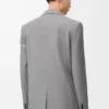 Jacke aus Wolle in Grau