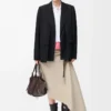 Jacke aus Wolle Schwarz