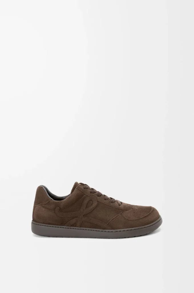 Jambo Sneaker aus Kalbswildleder Dunkelbraun