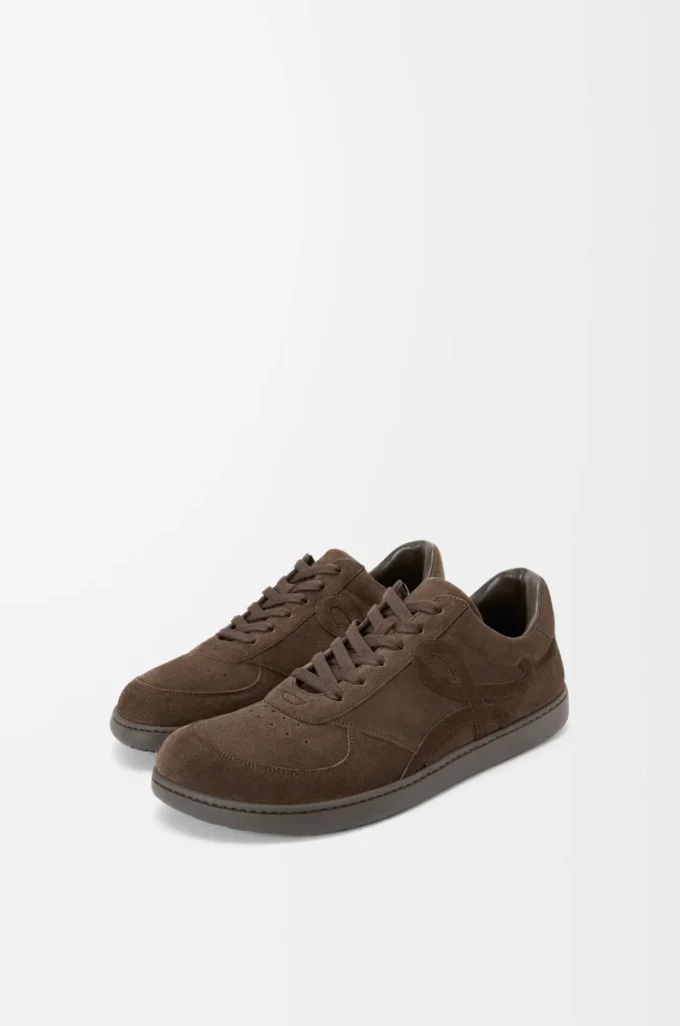 Jambo Sneaker aus Kalbswildleder Dunkelbraun