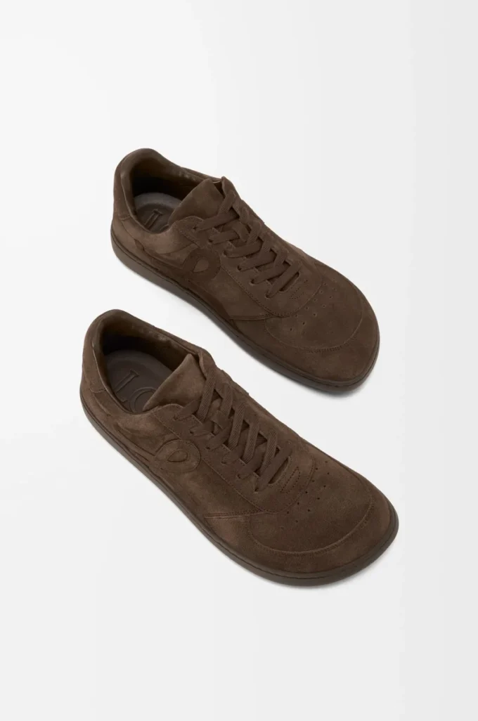 Jambo Sneaker aus Kalbswildleder Dunkelbraun