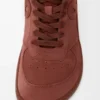 Jambo Sneaker aus Kalbswildleder in Burnt Red