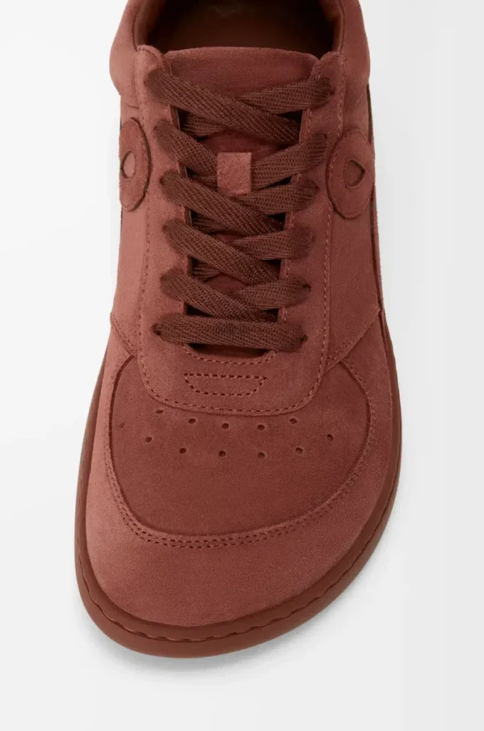 Jambo Sneaker aus Kalbswildleder in Burnt Red