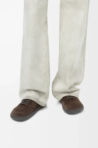 Jambo Sneaker aus Kalbswildleder in Dunkelbraun