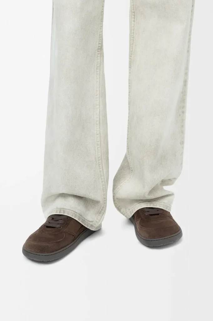 Jambo Sneaker aus Kalbswildleder in Dunkelbraun