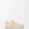 Jambo Sneaker aus Kalbswildleder Oat Milk