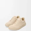 Jambo Sneaker aus Kalbswildleder Oat Milk