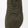 Jambo Sneaker aus Kalbswildleder Olivgrün