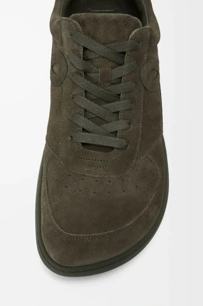 Jambo Sneaker aus Kalbswildleder Olivgrün
