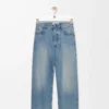 Jeans aus Denim in Vintage-Blau