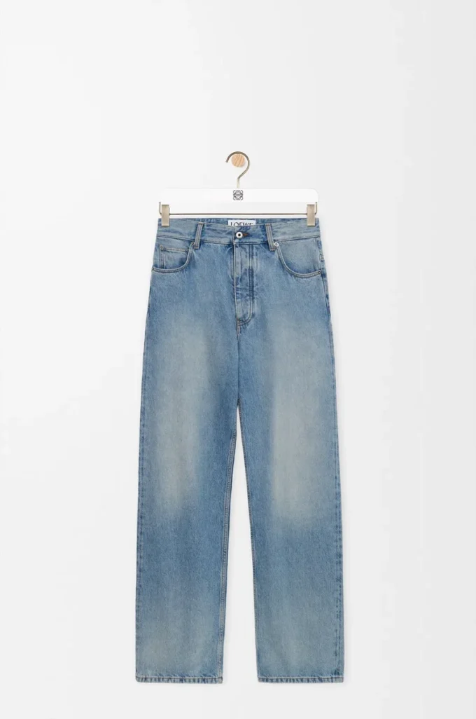 Jeans aus Denim in Vintage-Blau