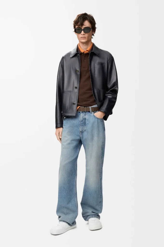 Jeans aus Denim in Vintage-Blau