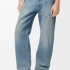 Jeans aus Denim in Vintage-Blau