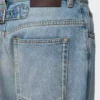 Jeans aus Denim in Vintage-Blau