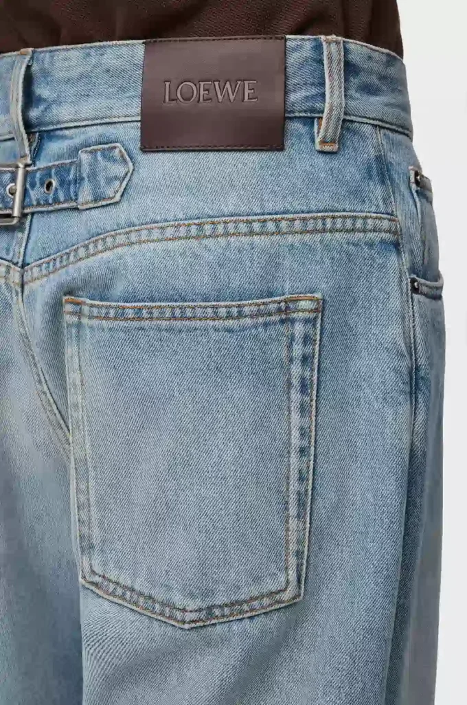 Jeans aus Denim in Vintage-Blau