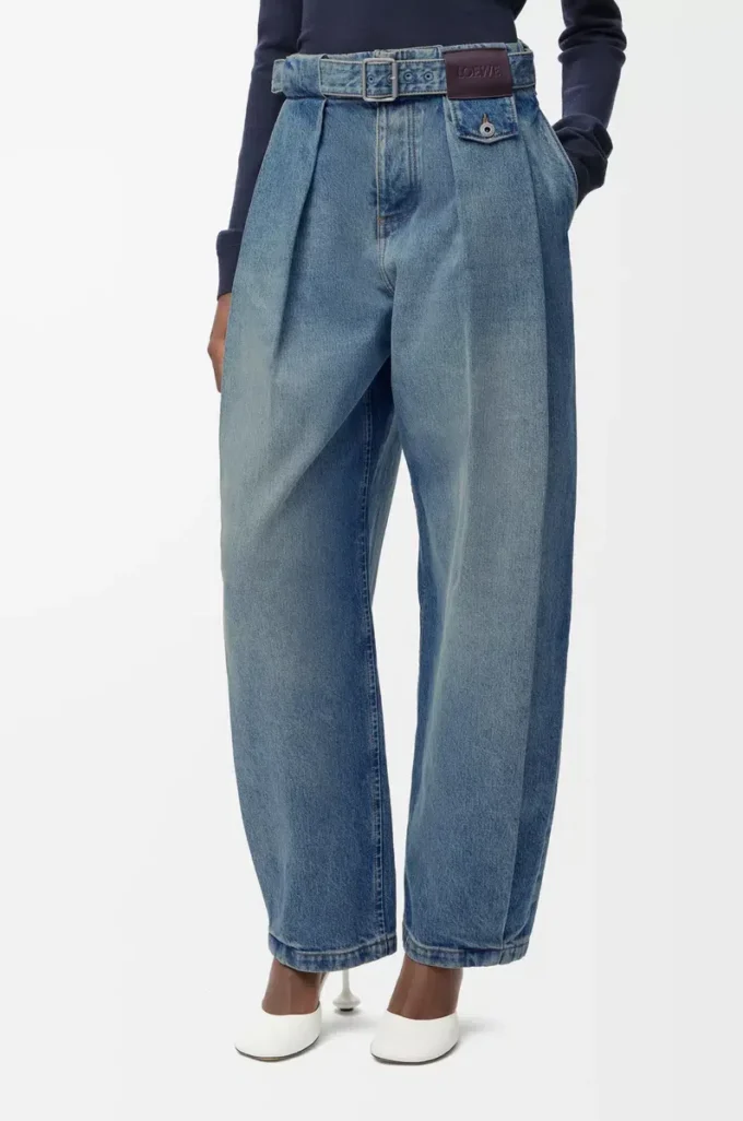 Jeans aus Denim Washed Denim