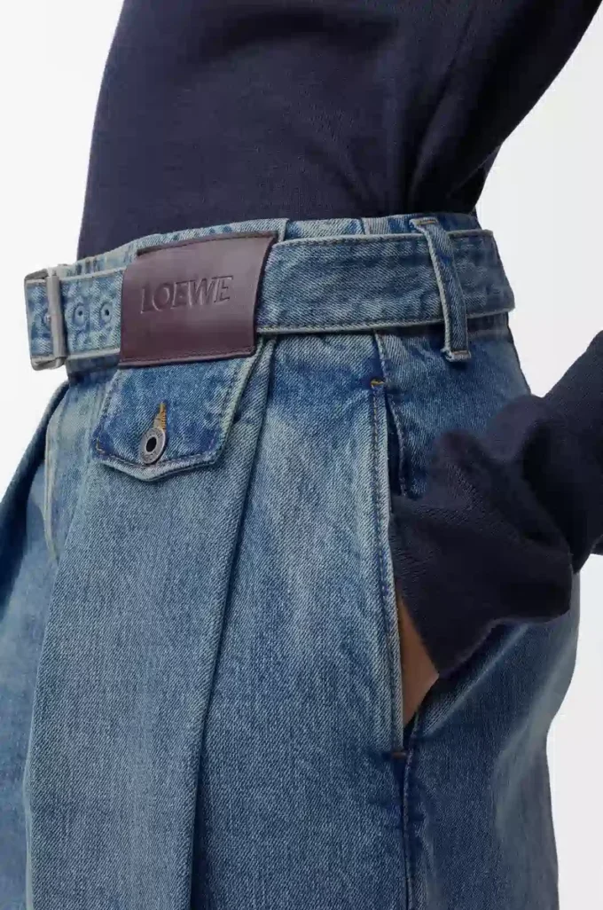 Jeans aus Denim Washed Denim