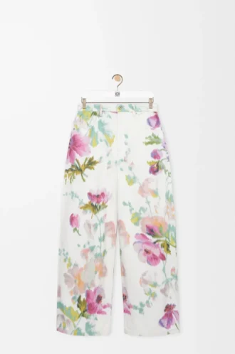 Jeans aus Denim Weiß/Rosa