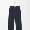 Jeans mit Umschlag aus Denim Raw Denim/Blau