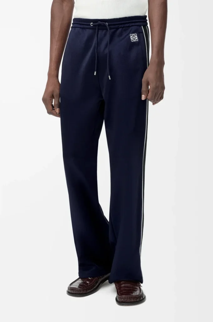 Jogginghose aus technischem Jersey in Dunkelblau