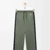 Jogginghose aus technischem Jersey in Khaki-Grün