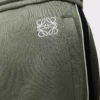 Jogginghose aus technischem Jersey in Khaki-Grün