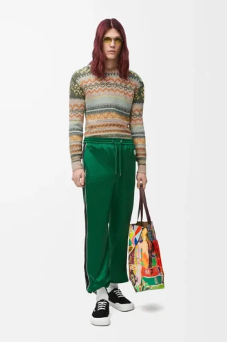 Jogginghose aus technischem Jersey in Pop Green