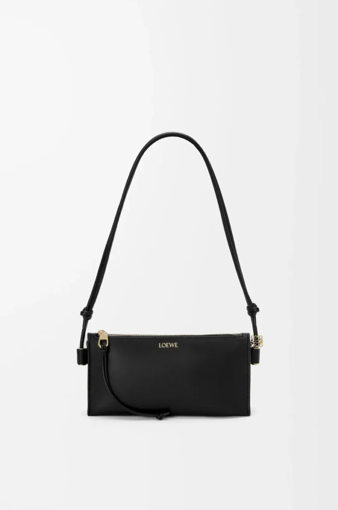 Joya-Tasche aus Nappakalbsleder in Schwarz