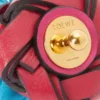 Kaktus-Ohrstecker aus klassischem Kalbsleder Rosa/Blau