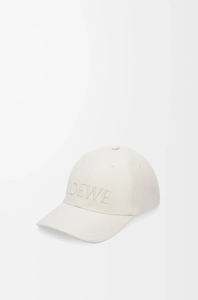 Kappe aus Canvas in Soft White