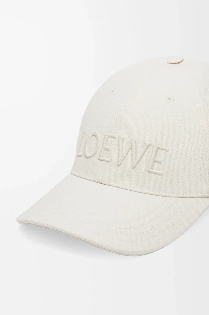 Kappe aus Canvas in Soft White