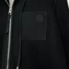 Kapuzenjacke aus Lammfell Schwarz