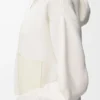 Kapuzenjacke mit Reißverschluss aus Wolle Weiß