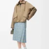Kapuzenparka aus Baumwolle in Beige