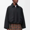 Kapuzenparka aus Baumwolle Schwarz