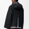Kapuzenparka aus Baumwolle Schwarz