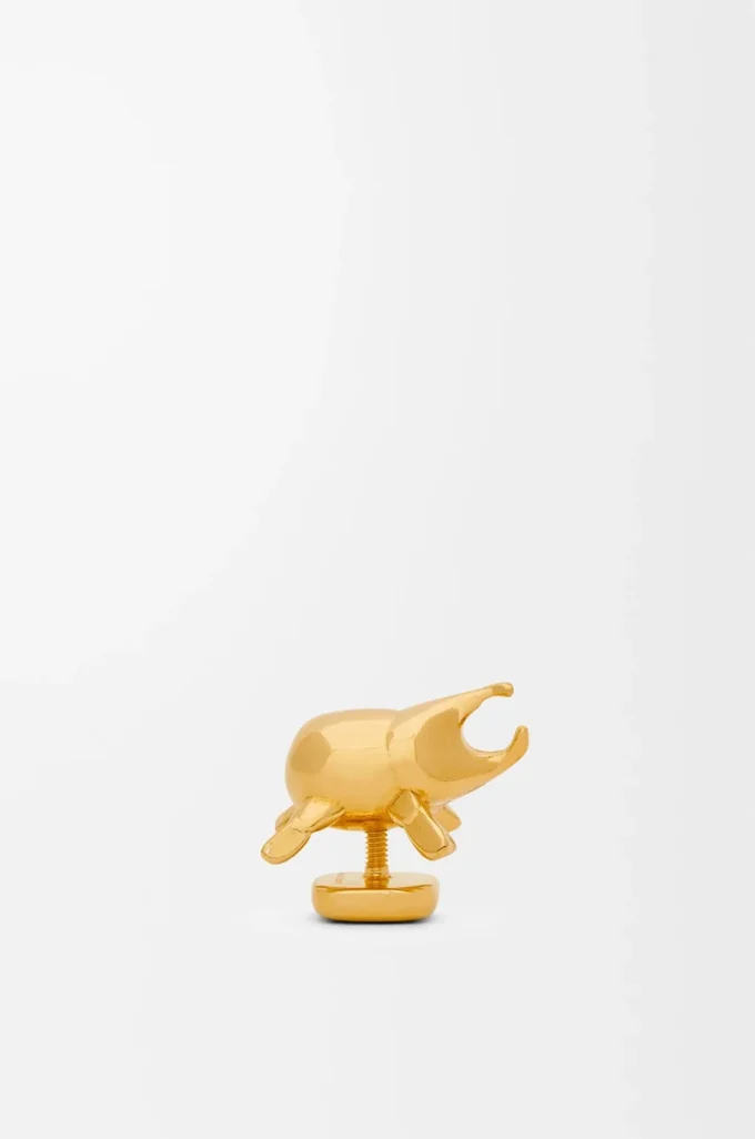 Käfer-Ansteckpin aus Messing, goldfarben