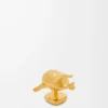 Käfer-Ansteckpin aus Messing, goldfarben