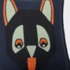 Kissen aus Wolle Dunkelblau