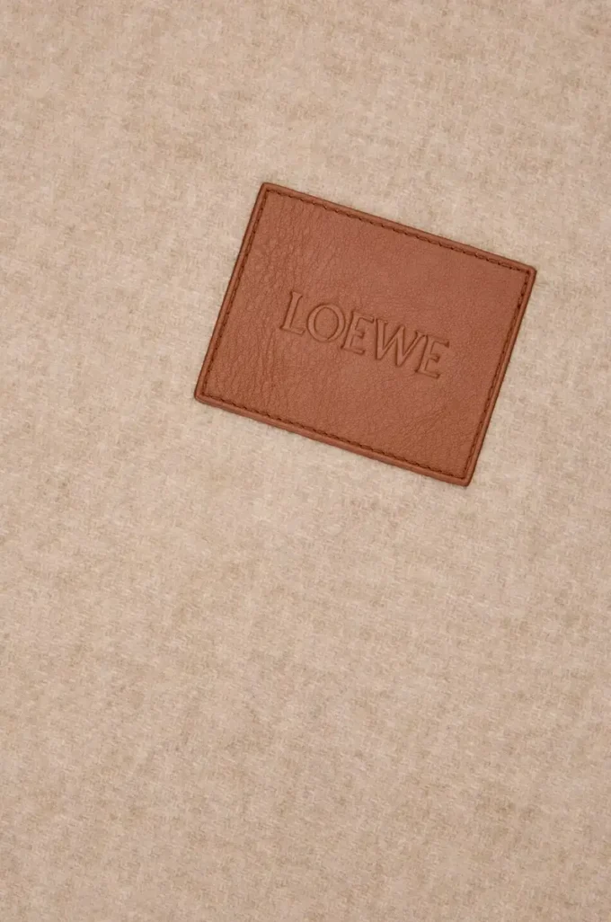 Kissen aus Wolle und Kaschmir Beige/Ecru