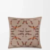 Kissen aus Wolle und Kaschmir Beige/Orange