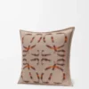 Kissen aus Wolle und Kaschmir Beige/Orange