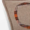 Kissen aus Wolle und Kaschmir Beige/Orange