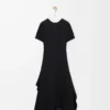 Kleid aus Stretch-Viskose Schwarz