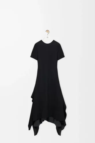 Kleid aus Stretch-Viskose Schwarz