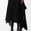 Kleid aus Stretch-Viskose Schwarz