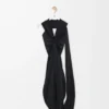 Kleid aus Viskose Schwarz