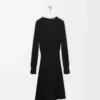 Kleid aus Viskose Schwarz